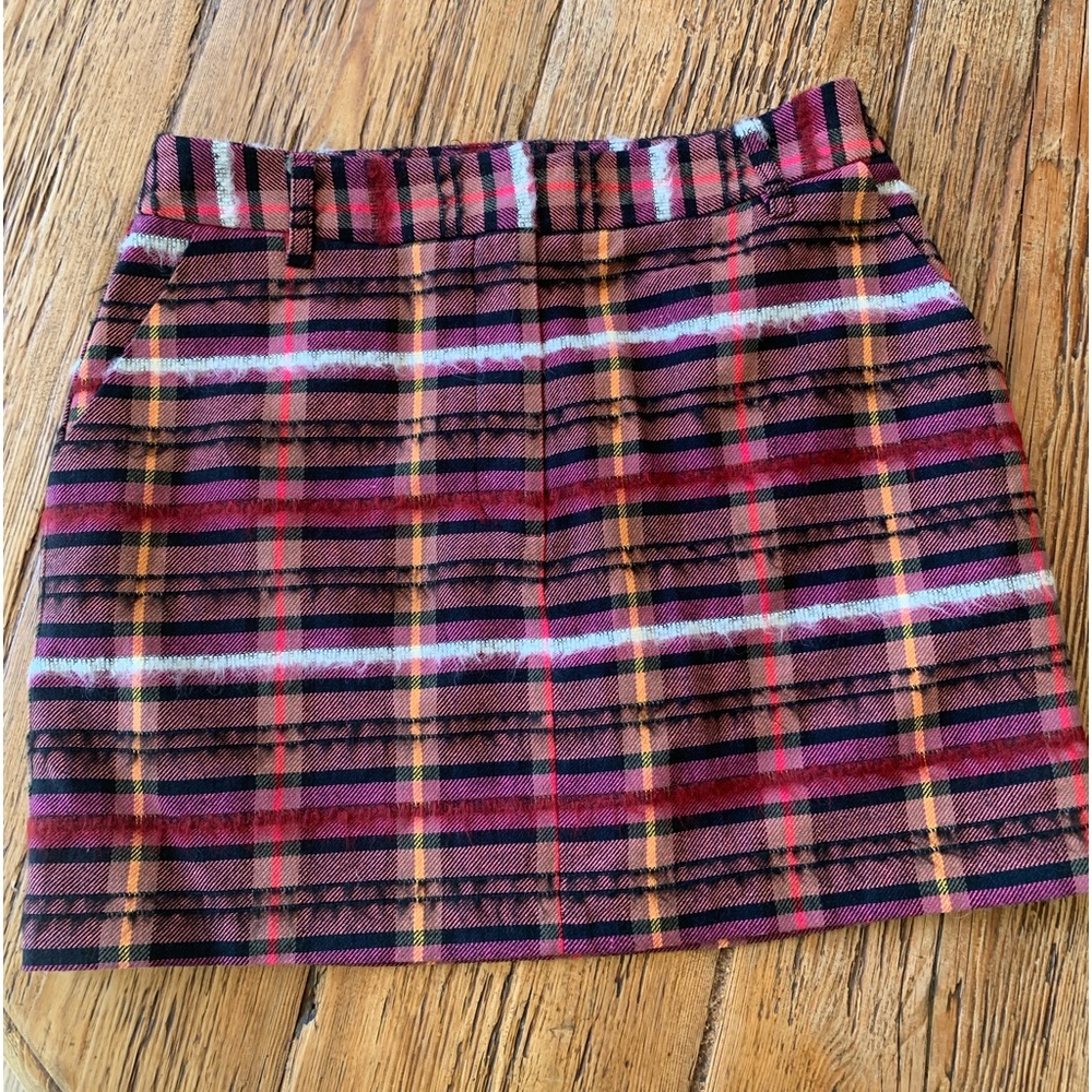 Topshop Size 6 Plaid Skirt New With Tag